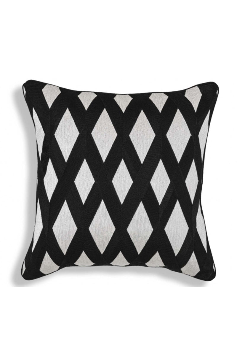 Pillow Splender Square Black White