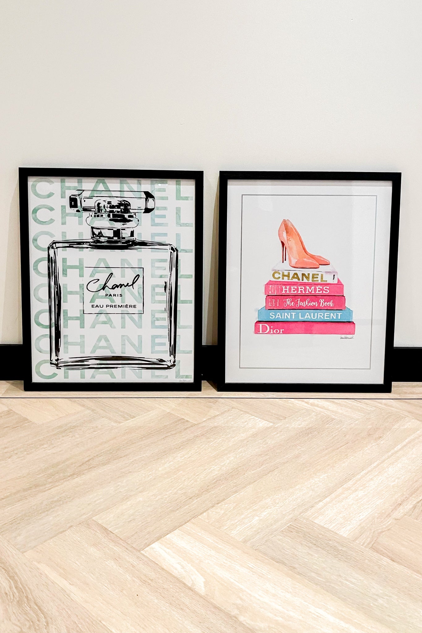 Designer Books Poster + Black Frame – Nothing But Labels