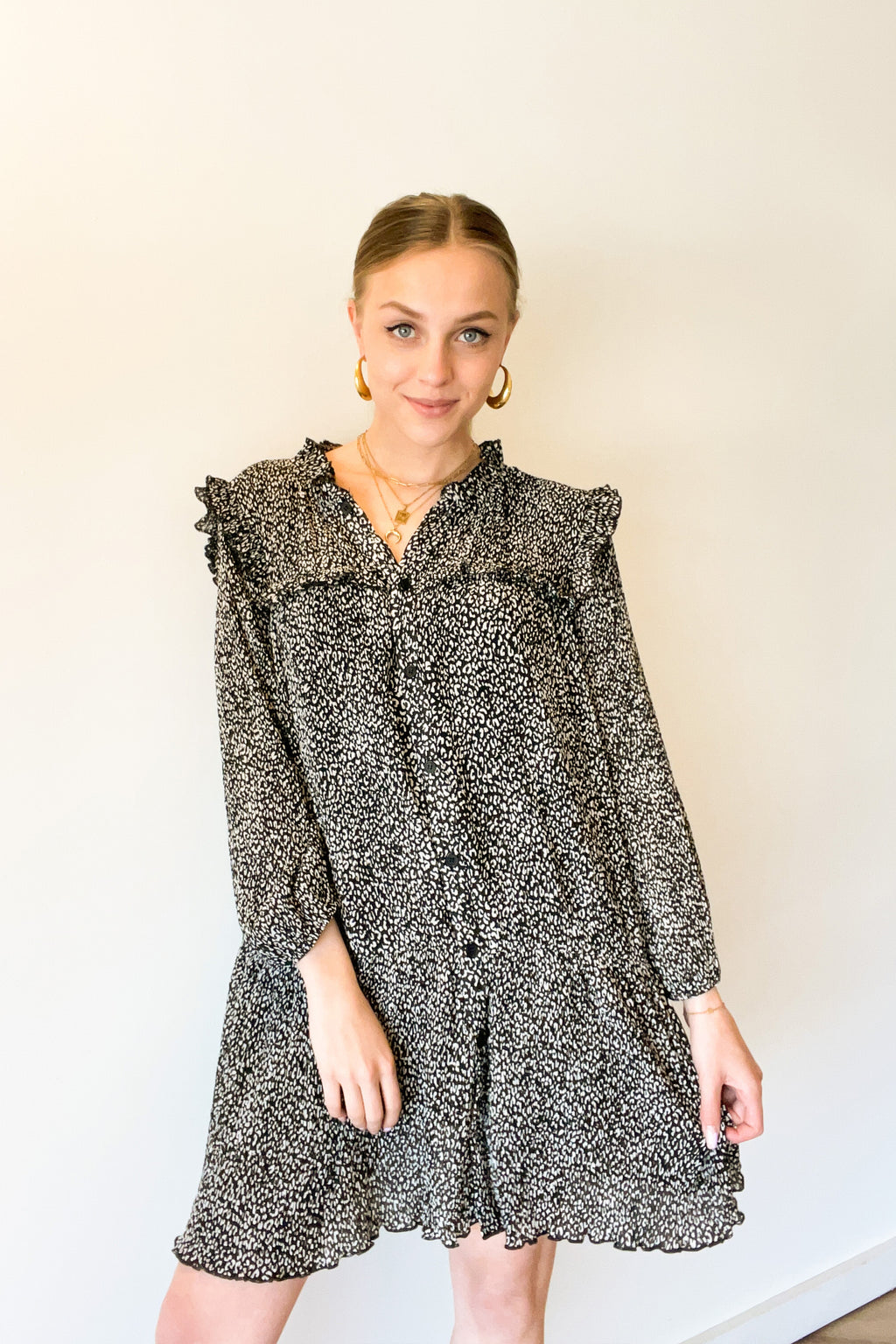 Flowy Summer Dress Black