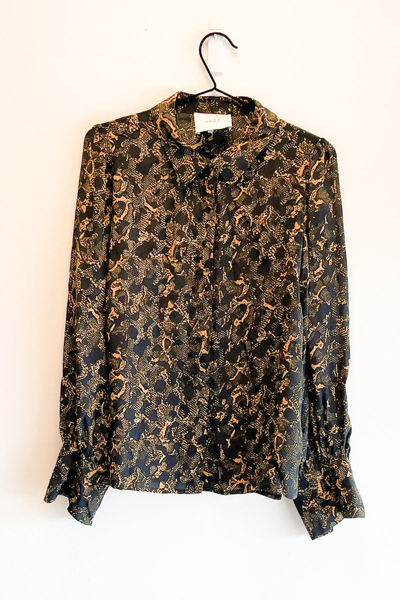 Mie Blouse Leopard Snake
