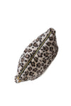 Teddy Brown Leopard Pouch