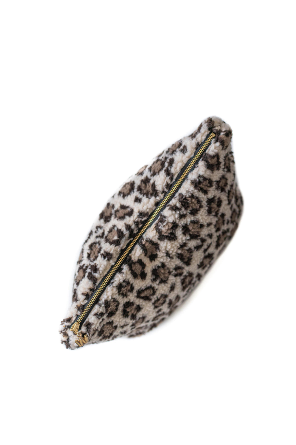 Teddy Brown Leopard Pouch