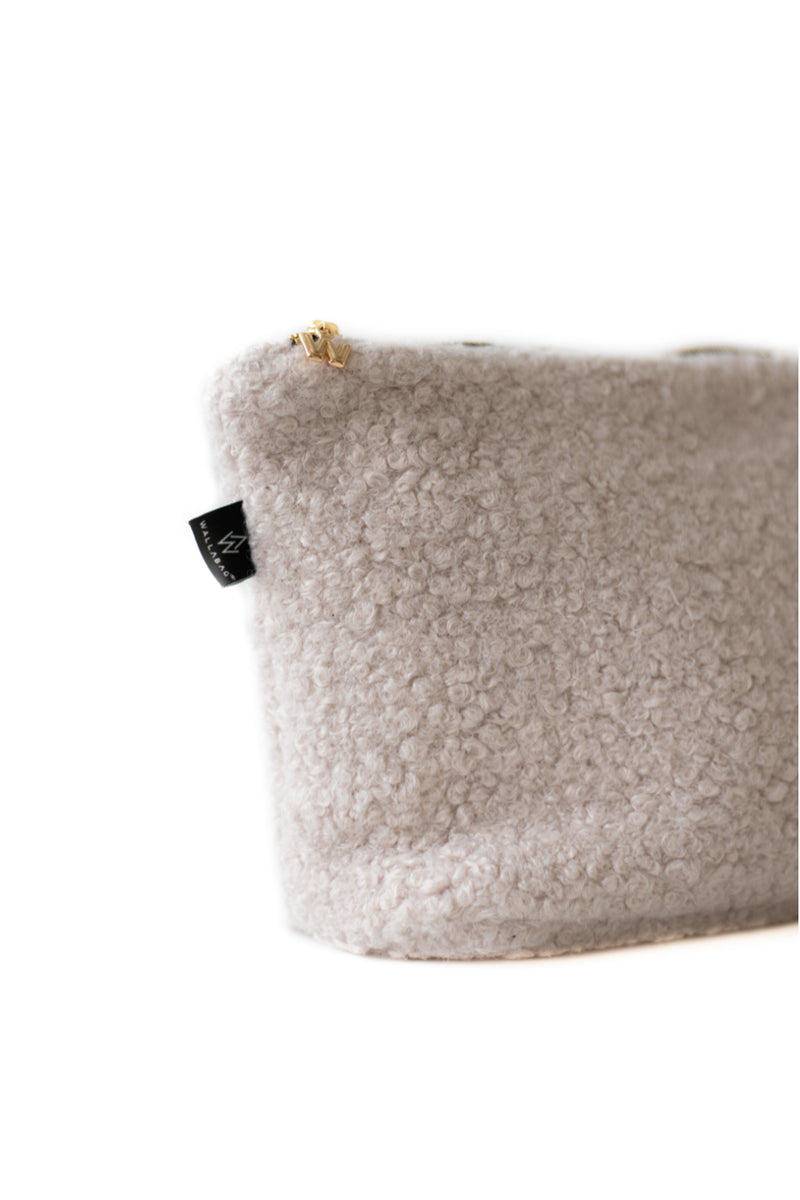 Teddy Creme Pouch