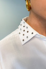 White Blouse with Studs