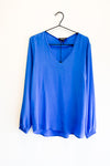 V-Neck Silk Blouse