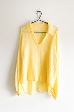 Linen Blouse Yellow