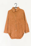Rib Blouse Cognac