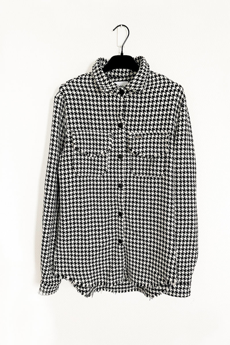 Check Blouse Black/White