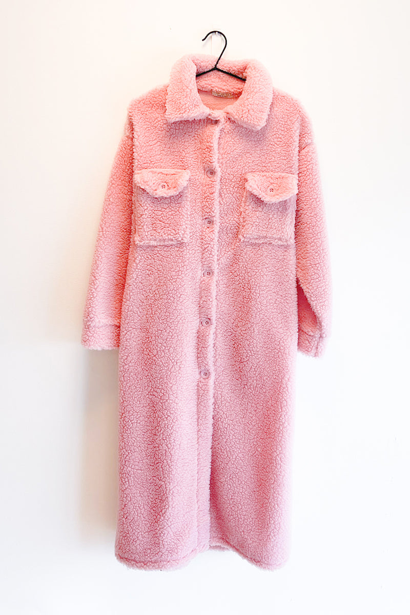 Teddy Coat Pink