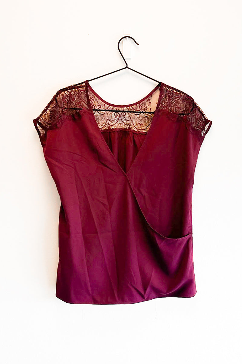 Crepe Light Lace Mix Berry Blush