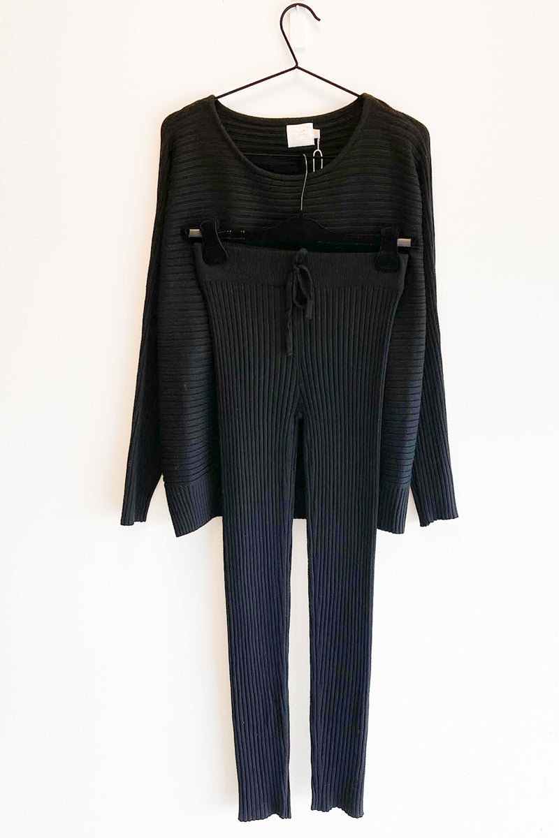 Comfy Rib Set Black