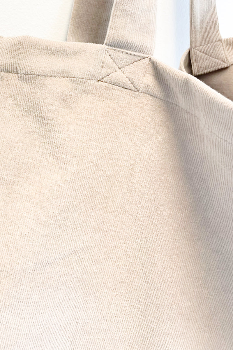 Beige Rib Wallabag