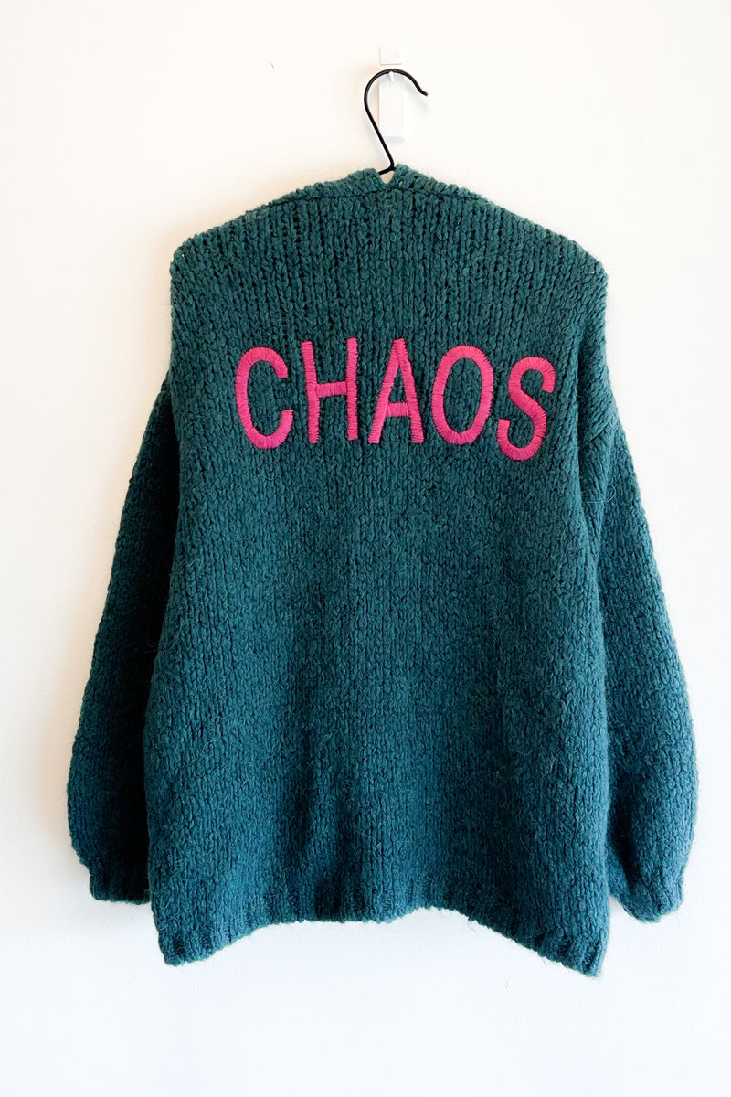 Short Cardigan Chaos Green