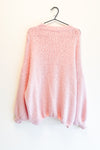 Oversized Knit Sweater Pink