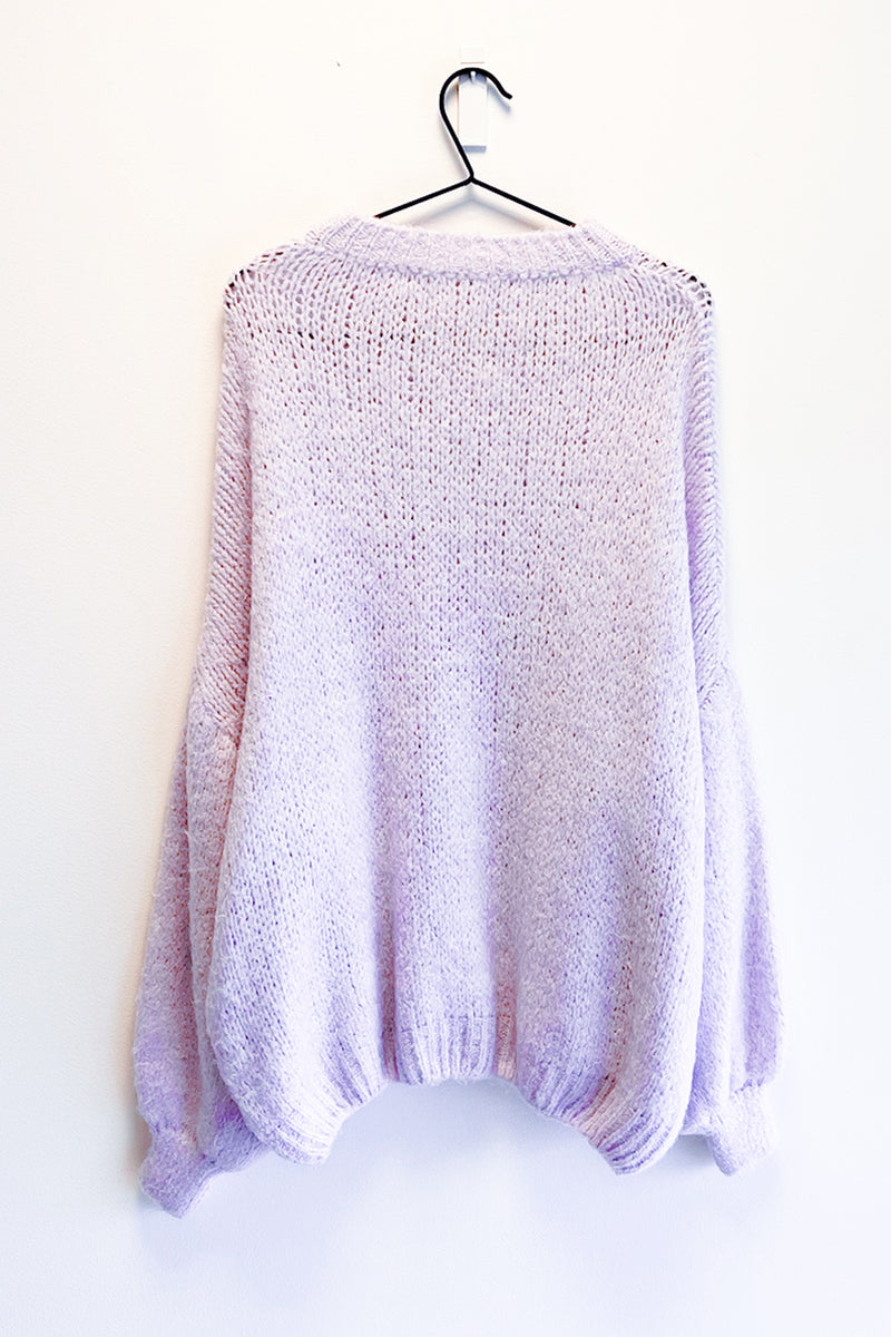 Oversized Knit Sweater Lila