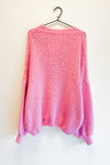 Oversized Knit Sweater Pink