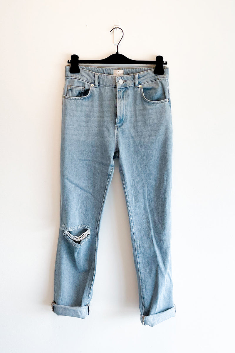 High Rise Straight Jeans