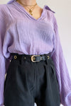 Linen Blouse Lila