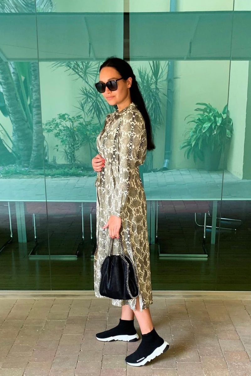 Snake Print Dress